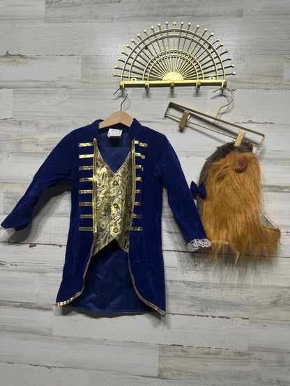 Boys Size XS Beauty and The Beast Costume Jacket and Hat - Good Used Condition