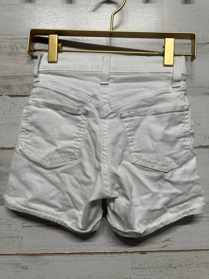 Girls Size 8 Slim Old Navy White Shorts with Adjustable Waist - Very Good Used Condition