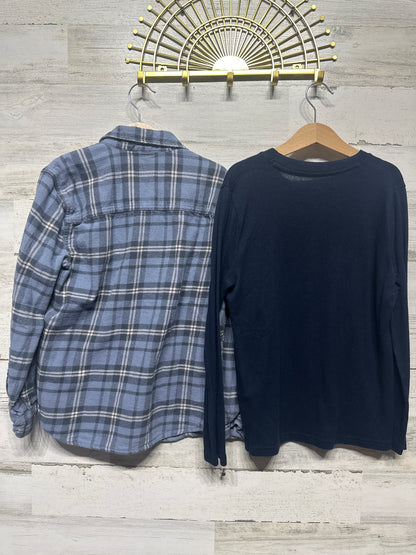 Boys Size 7/8 Abercrombie Kids Long Sleeve Shirts (2 Pieces) - Good Used Condition