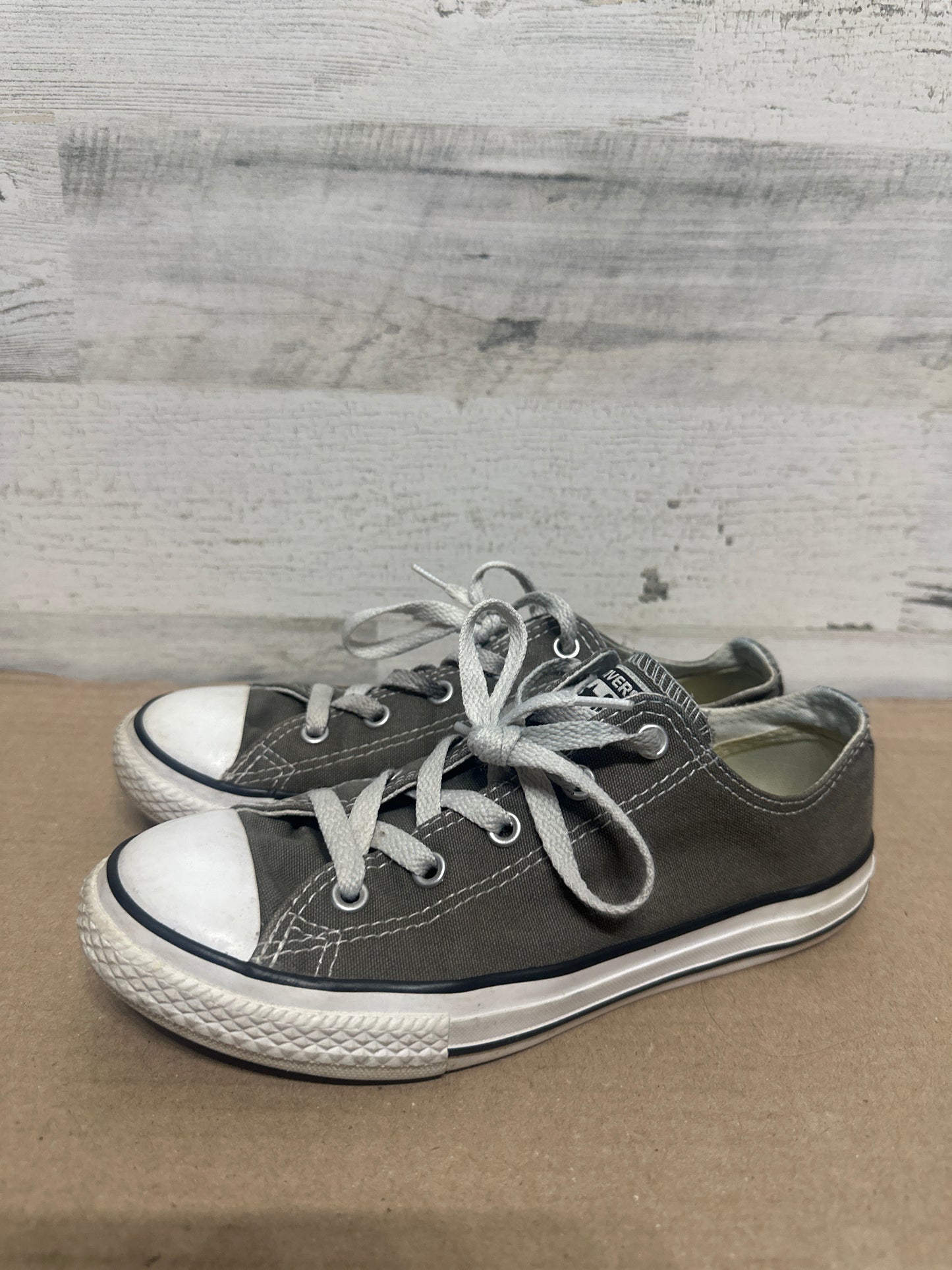 Size 3 (Youth) Converse Grey Shoes - Good Used Condition