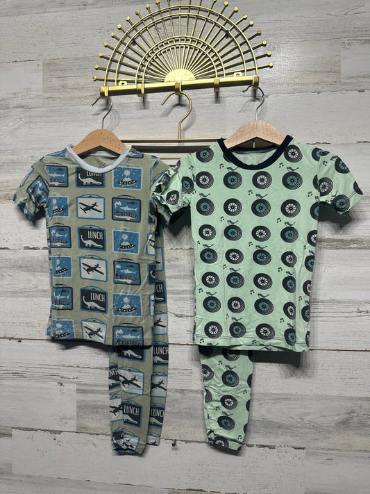 Boys Size 5 Kickee Pants Bamboo Pajama Lot (2 pair) - Play Condition*
