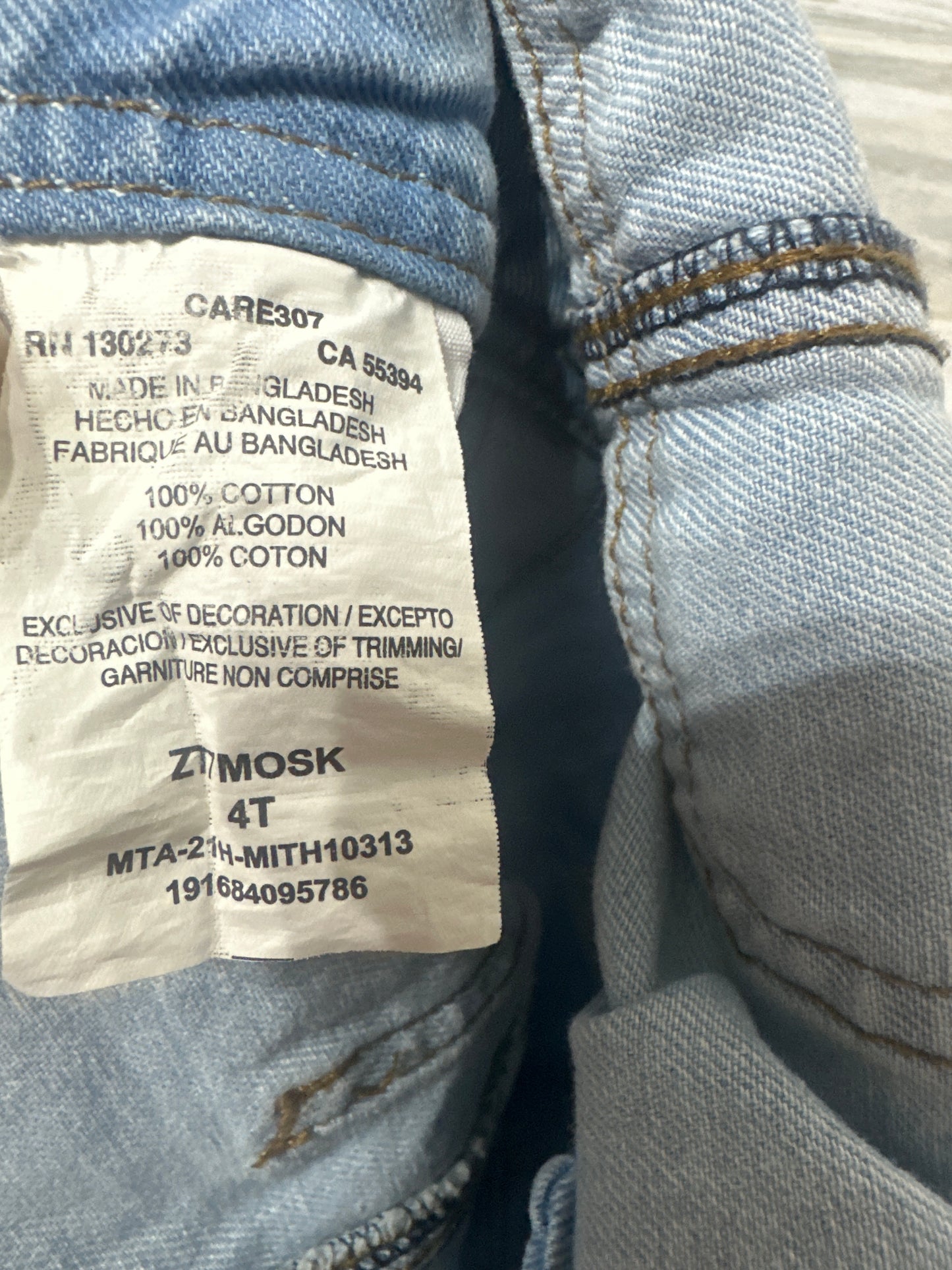 Size 4t Wrangler Overalls - Very Good Used Condition