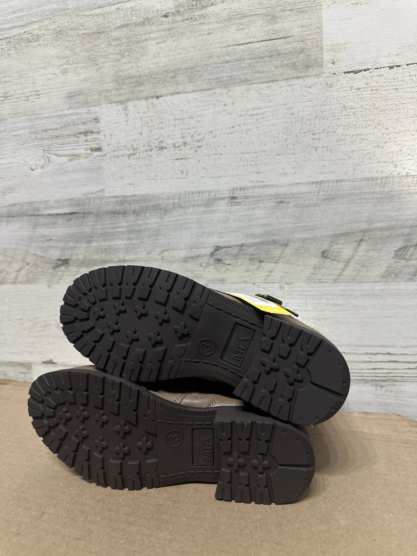 Size 3 (Youth) MIA Kids Tan Zoni Boots - New Without Box