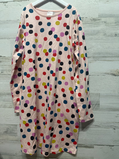 Girls Size 12 (150 cm) Hanna Andersson Polka Dot Dress With Pockets - Very Good Used Condition