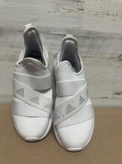 Size 5 (Youth) Adidas White Slip On Shoes - Good Used Condition*