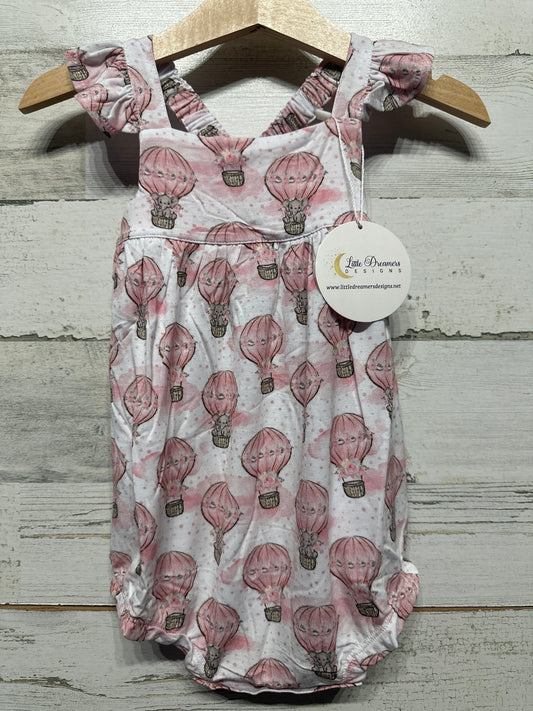 Size 18-24m Little Dreamers Designs Bamboo Hot Air Balloon Elephants Bubble Romper  - New With Tags