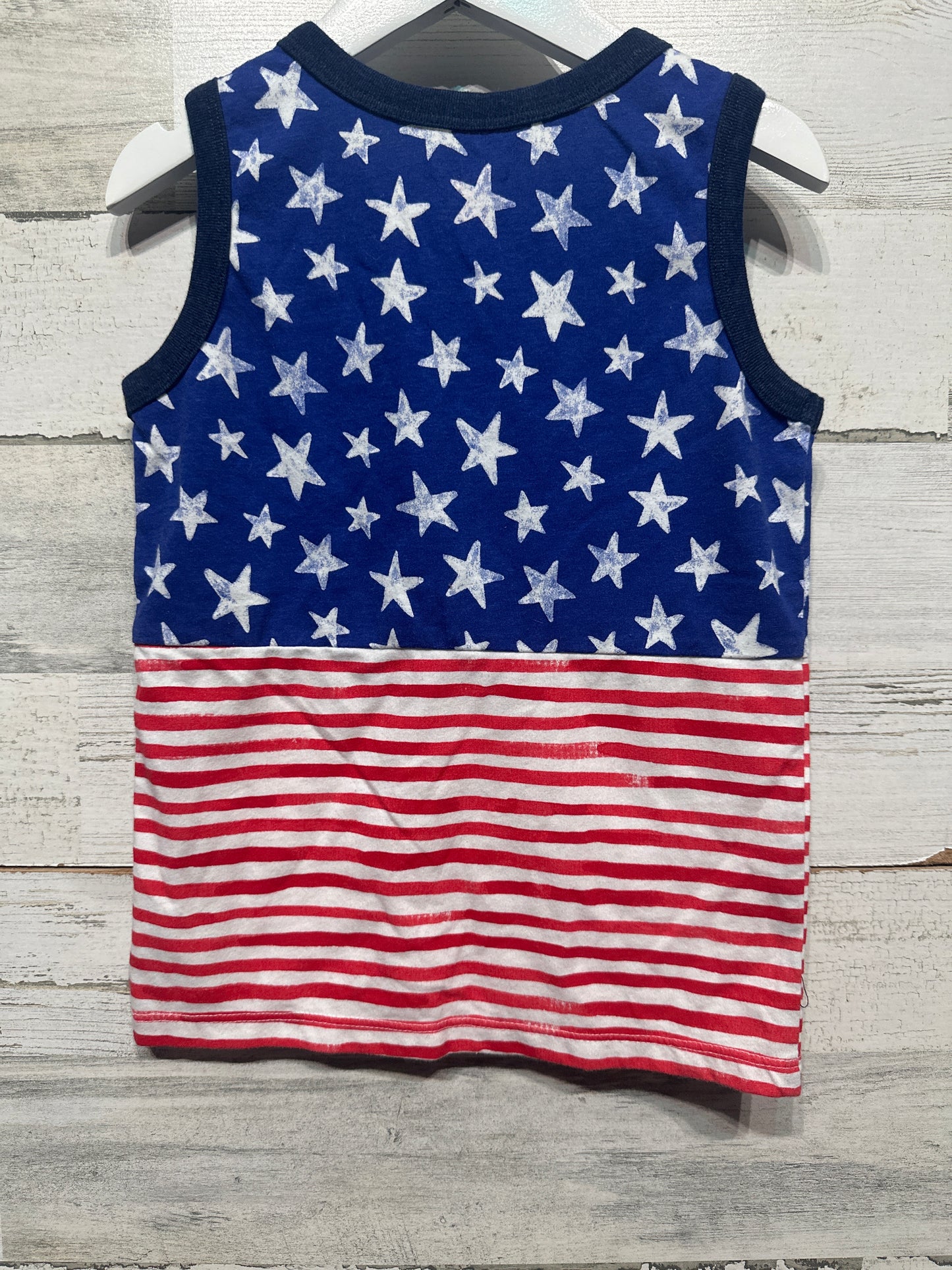 Boys Size 4t Cat and Jack Stars and Stripes Tank Top - Very Good Used Condition