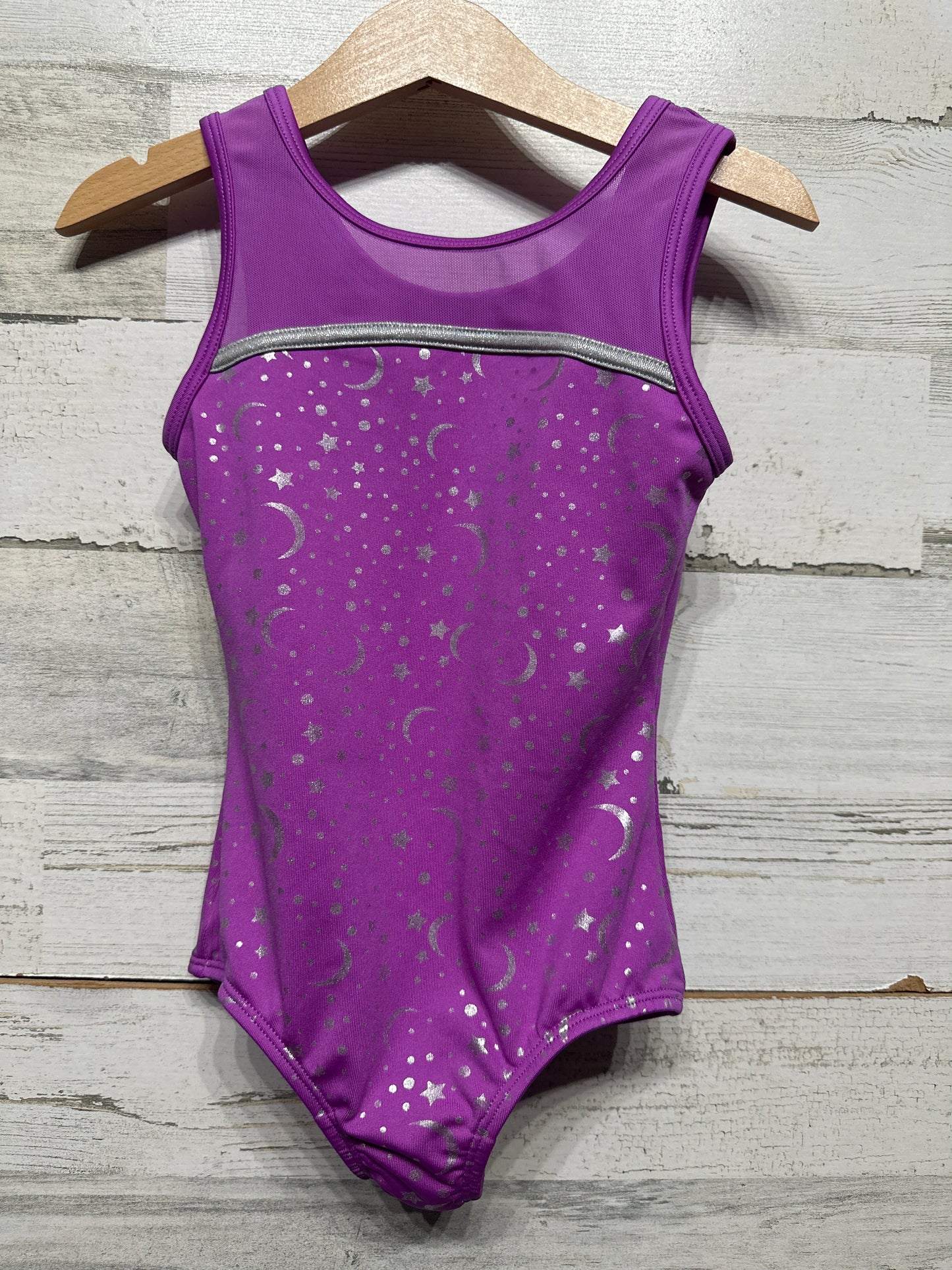 Cat & Jack Moon and Stars Sleeveless Leotard - Dancewear - Girls Size XS 4/5 - Very Good Used Condition