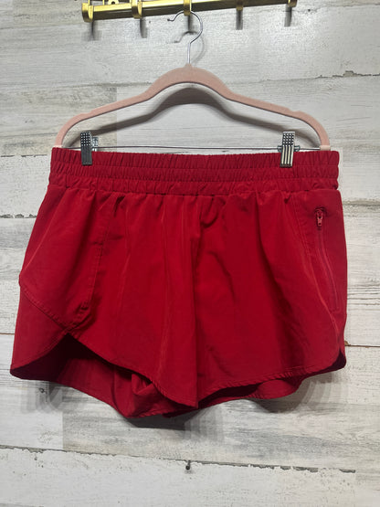 Women's Size XL Red Lined Athletic Shorts - Very Good Used Condition