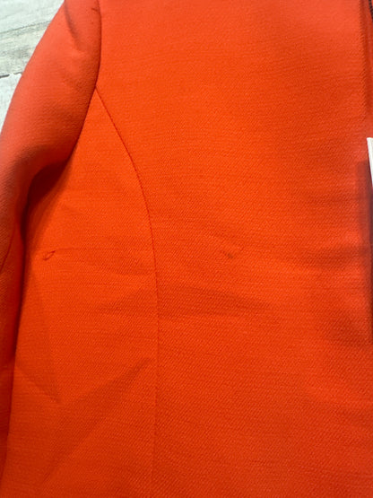 Girls Size 6 Milly Minis Orange Coat - New With Tags with Flaws**