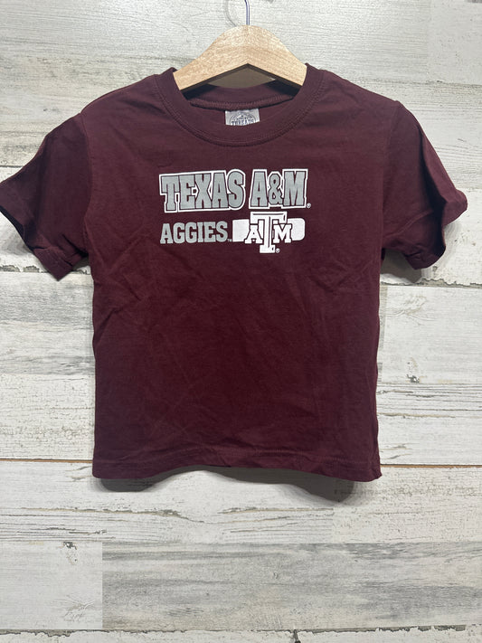 Size 4t Rivalry Threads Texas A&M Maroon Aggies T-Shirt - Very Good Used Condition