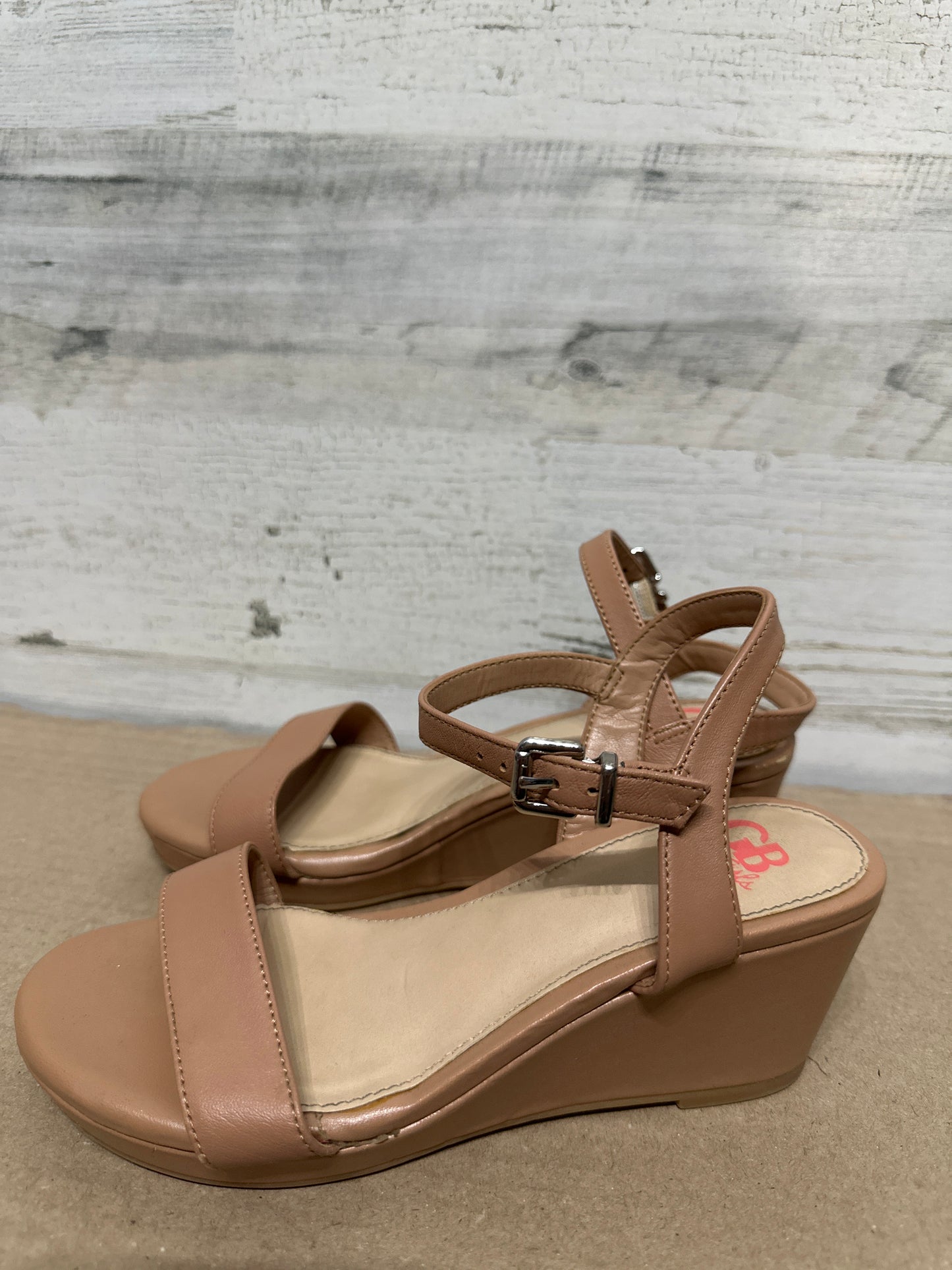 Size 2 (Youth) GB Girls Wedge Sandals - Good Used Condition*