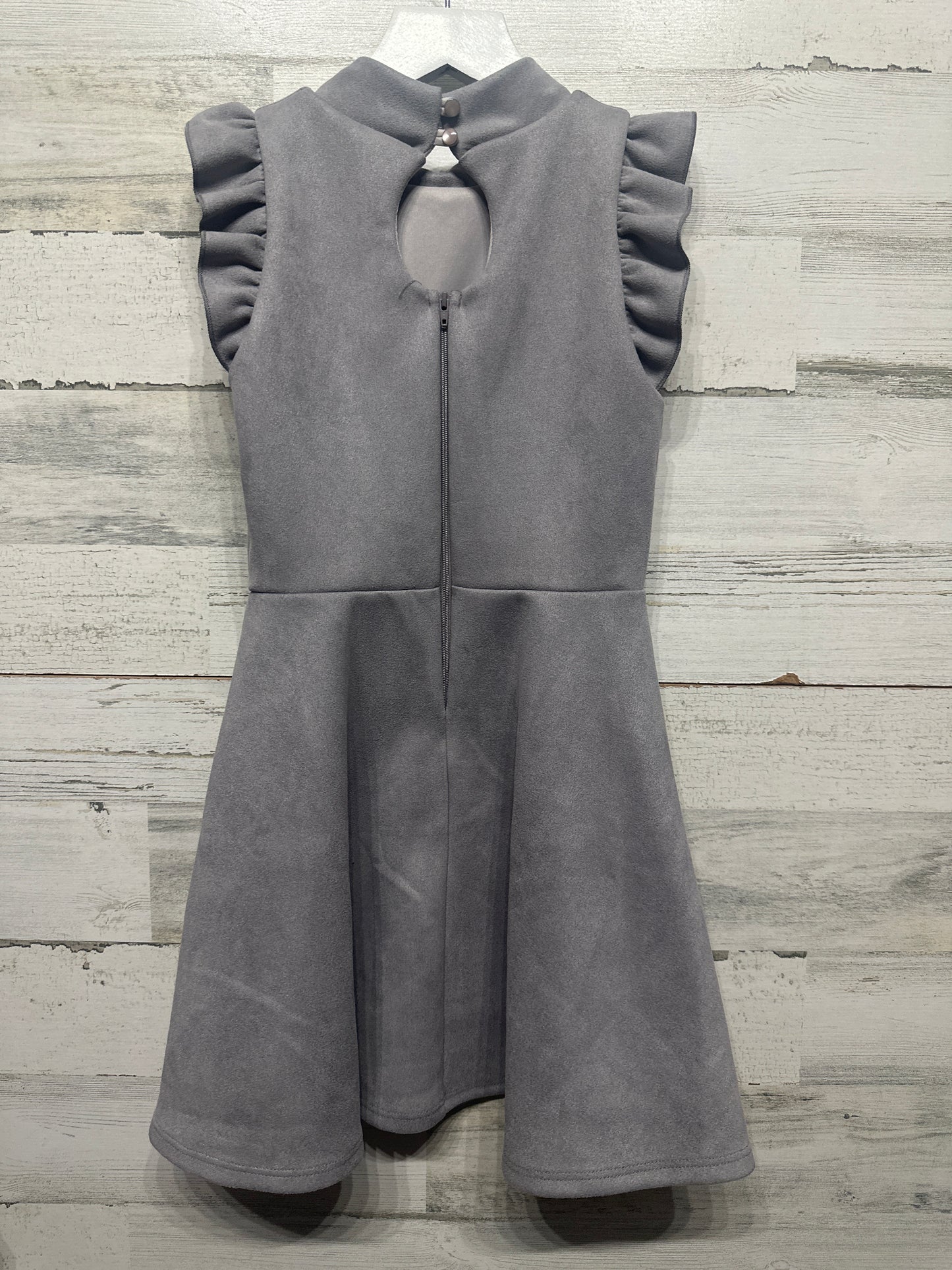 Girls Size 7 Ava & Yelly Grey Dress- Very Good Used Condition