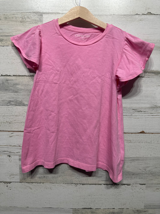 Girls Preowned Size 8-9 Medium Crewcuts Pink Shirt - Very Good Used Condition