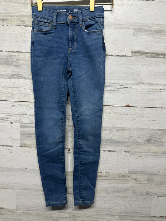 Old Navy Rockstar Jeggings High Rise 360 Stretch Adjustable Waist - Girls Size 8 - New With Tags