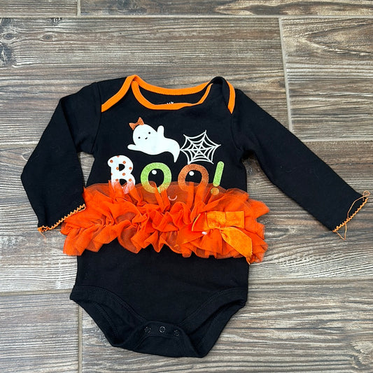 Girls Size 12m Boo Tutu Onesie- Good Used Condition