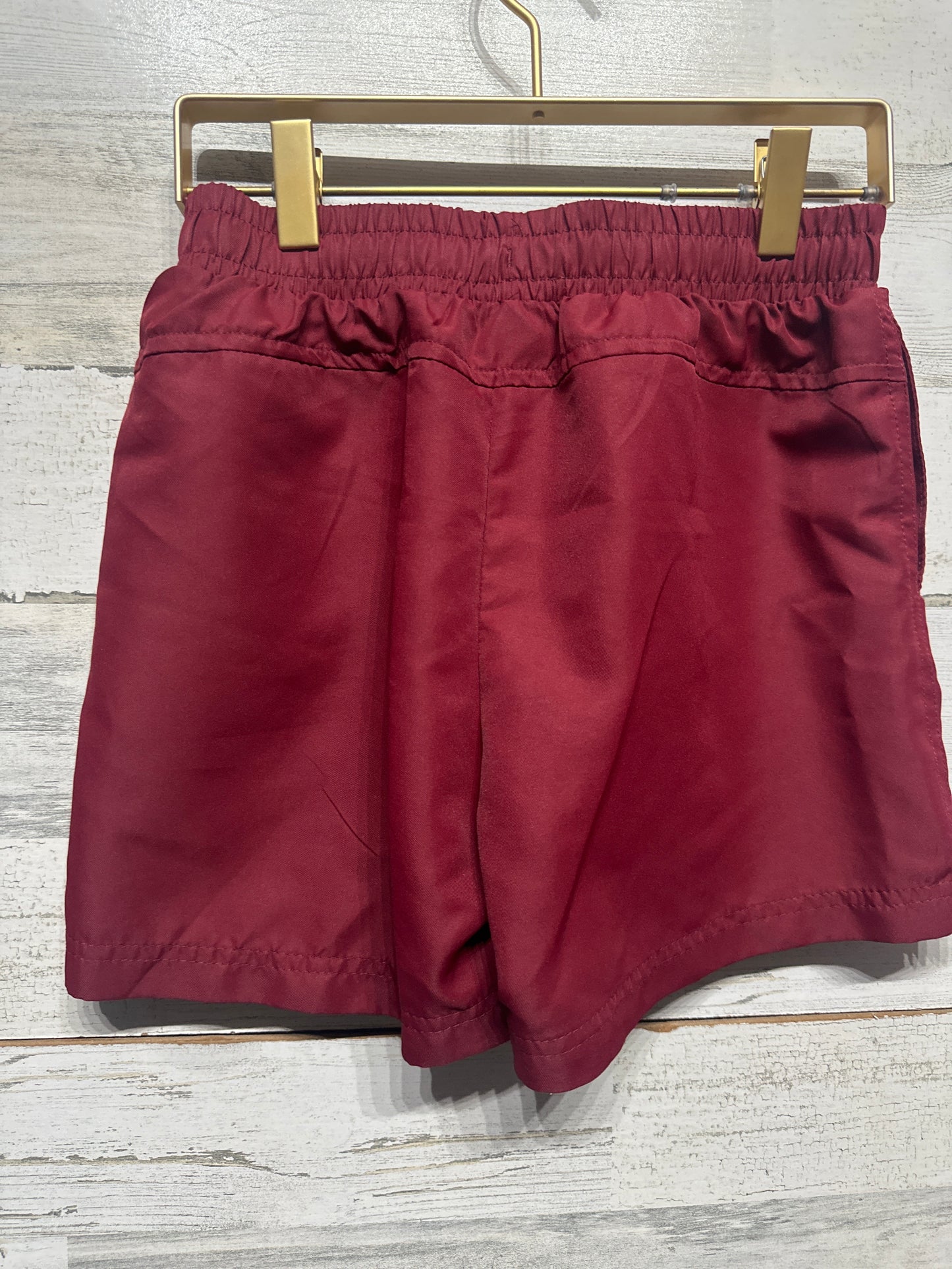 Boys Size Medium (10-12) BCG Maroon Active Shorts - Good Used Condition