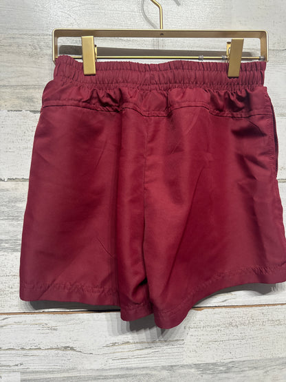 Boys Size Medium (10-12) BCG Maroon Active Shorts - Good Used Condition