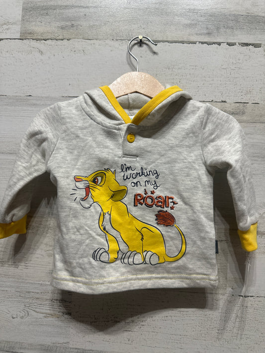 Boys Size 3-6m Disney Baby Lion King Hoodie - New With Tags