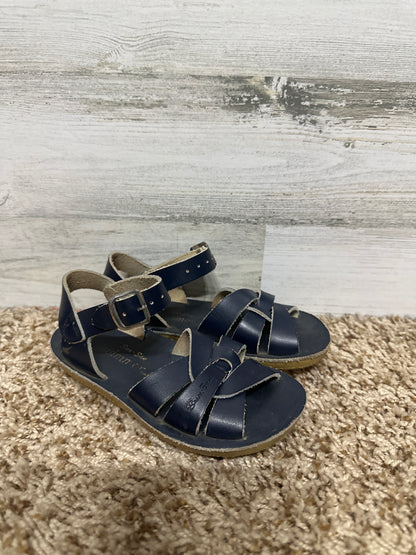 Size 9 Toddler Sun San Swimmer Navy Sandals - Good Used Condition