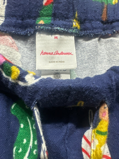 Hanna Andersson Holiday Flannel Pajama Pants Adult Medium VGUC