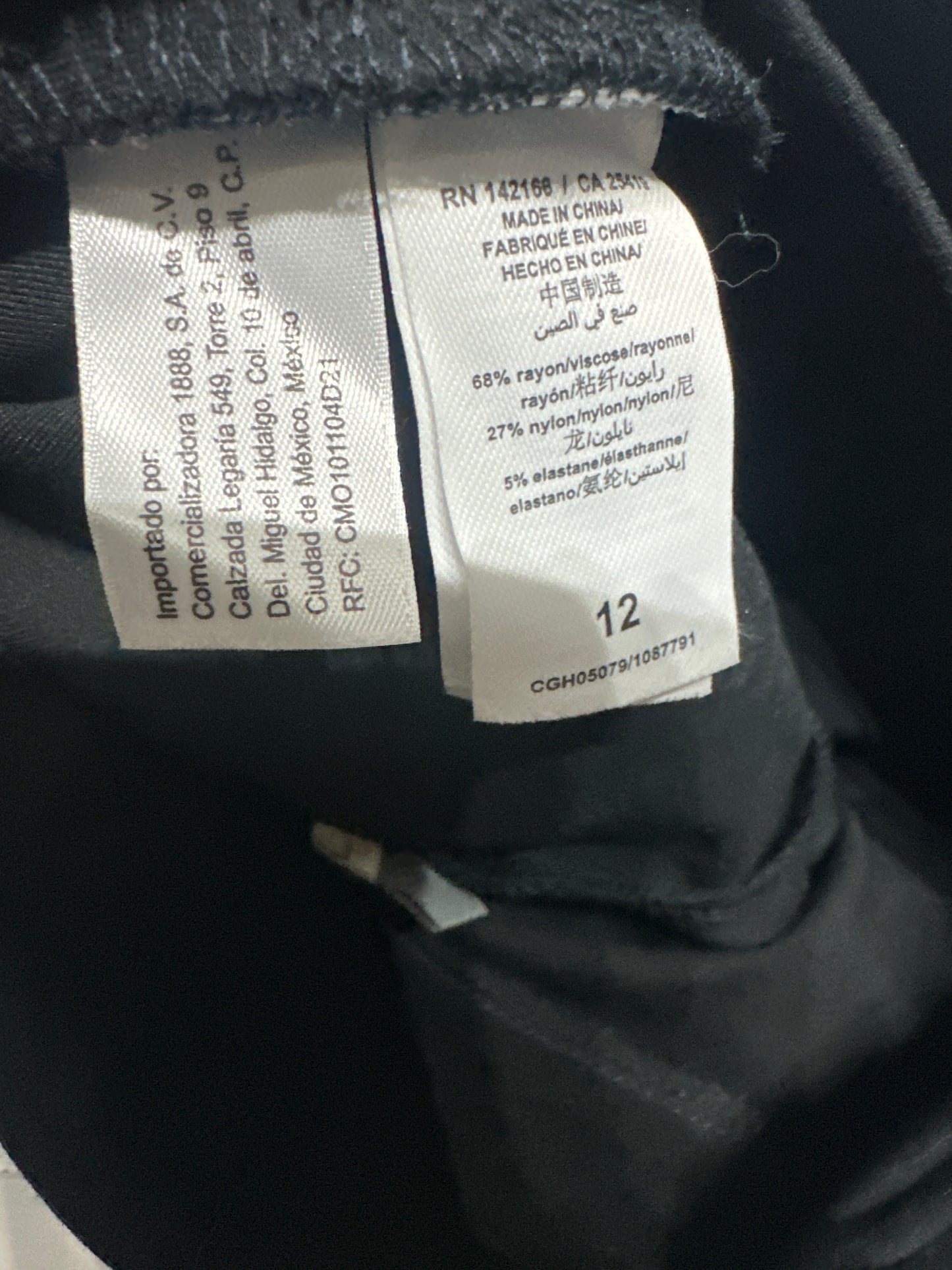 Size 12 Habitual Black Dressy Leggings - Very Good Used Condition