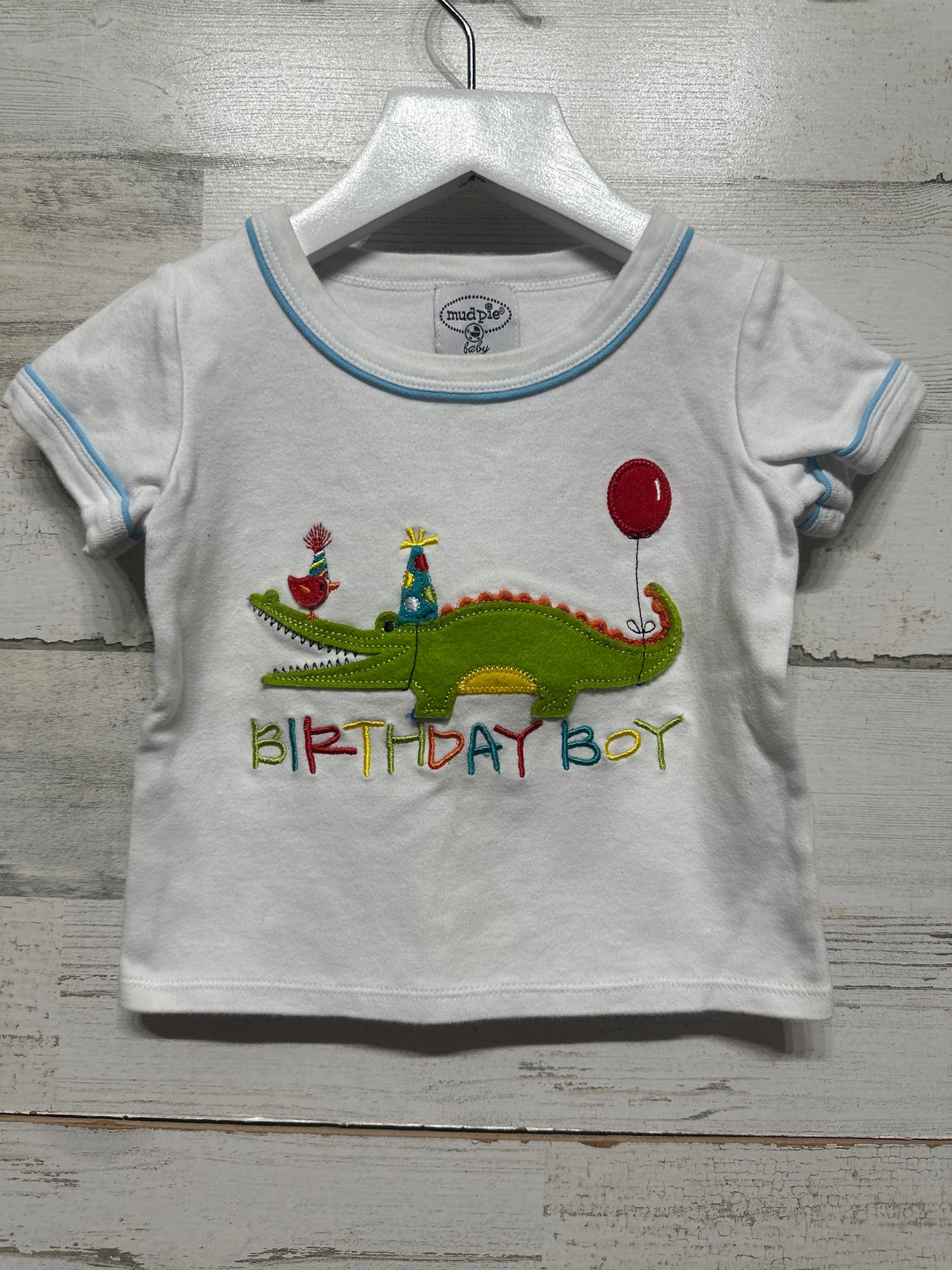 Boys Size 12-18m Mud Pie Birthday Boy Appliqué Tee - Play Condition**