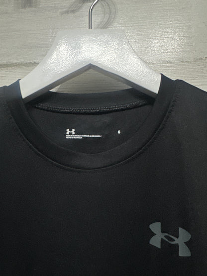 Boys Size 6 Under Armour Black Shirt - Very Good Used Condition