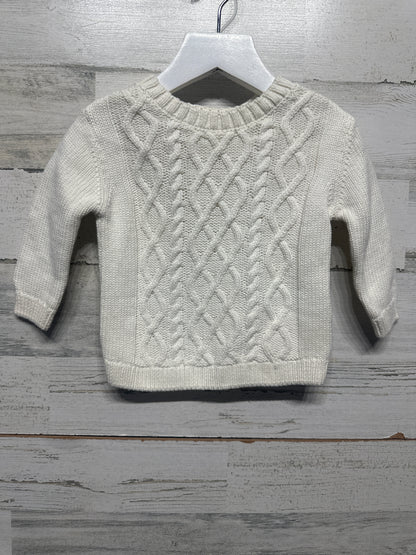 Size 9m Carter's Cream Sweater - Very Good Used Condition
