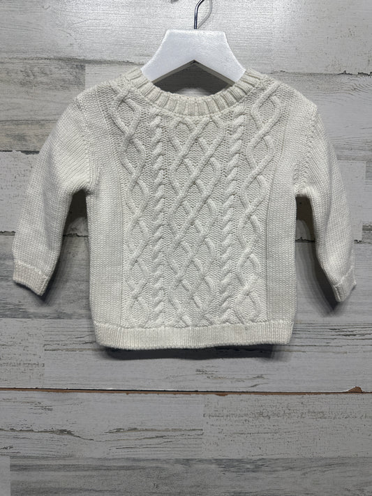 Size 9m Carter's Cream Sweater - Very Good Used Condition
