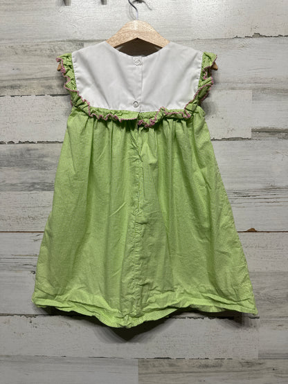 Girls Size 4t Classic Whimsy Embroidered Strawberry Dress - Good Used Condition