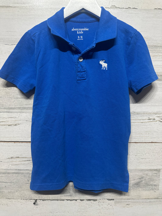 Abercrombie Kids Blue Polo Shirt - Boys Size 5/6 - Play Condition*