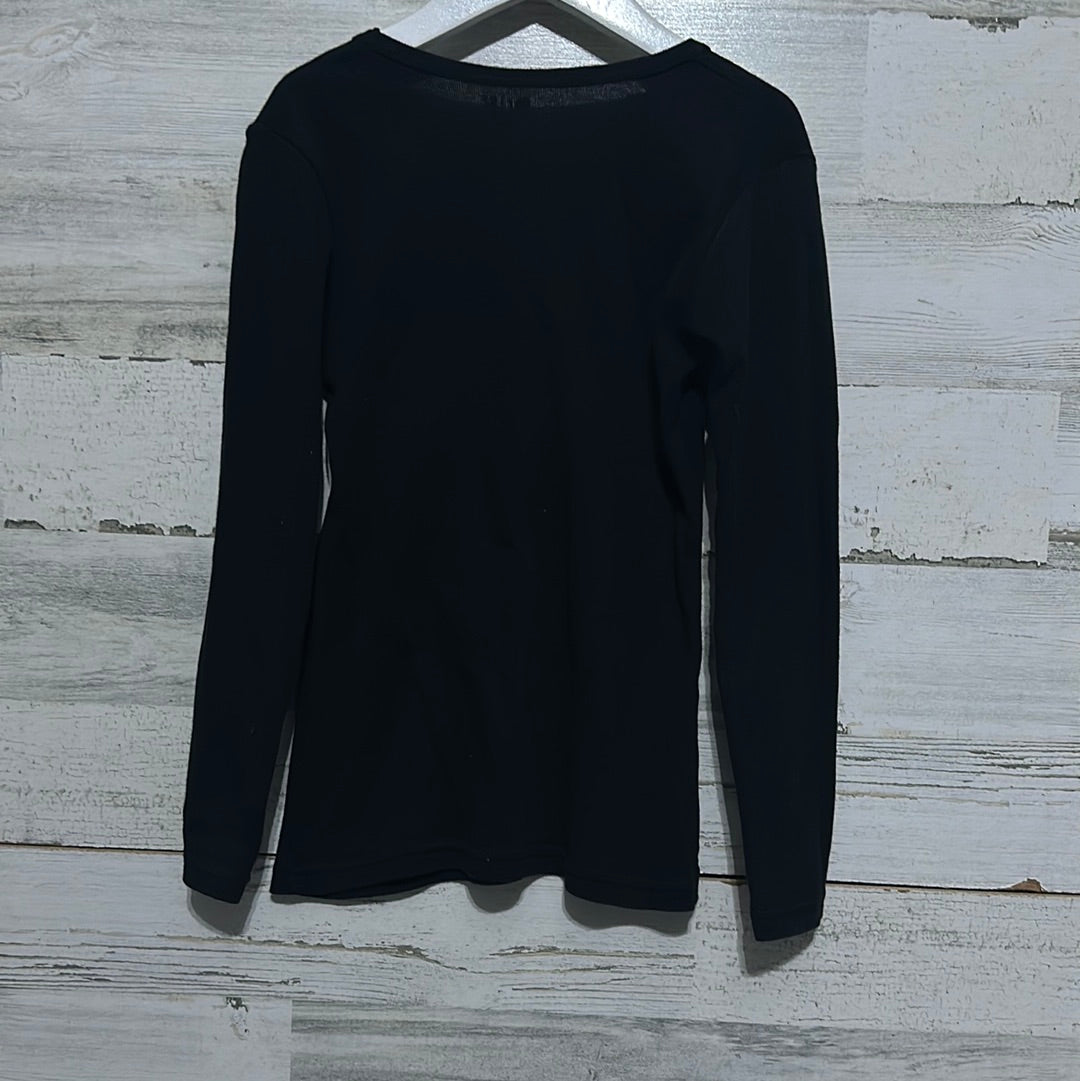 Girls Size 7/8 Brix long sleeve black shirt - good used condition