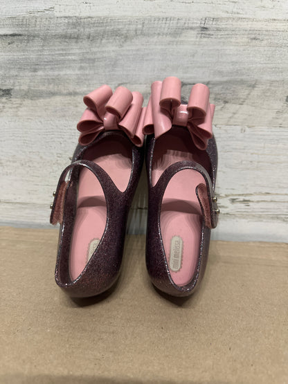 Size 11 Toddler Mini Melissa Sparkle Bow Shoes - Good Used Condition*