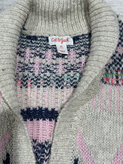 Cardigan - Sweater Cat and Jack - Girls Size 5t - Very Good Used Condition