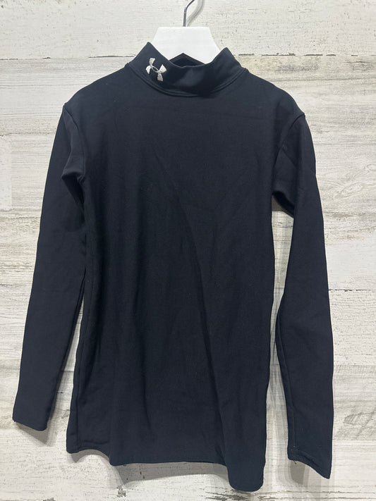 Boys Size Youth Medium Under Armour Black Coldgear Shirt - Good Used Condition