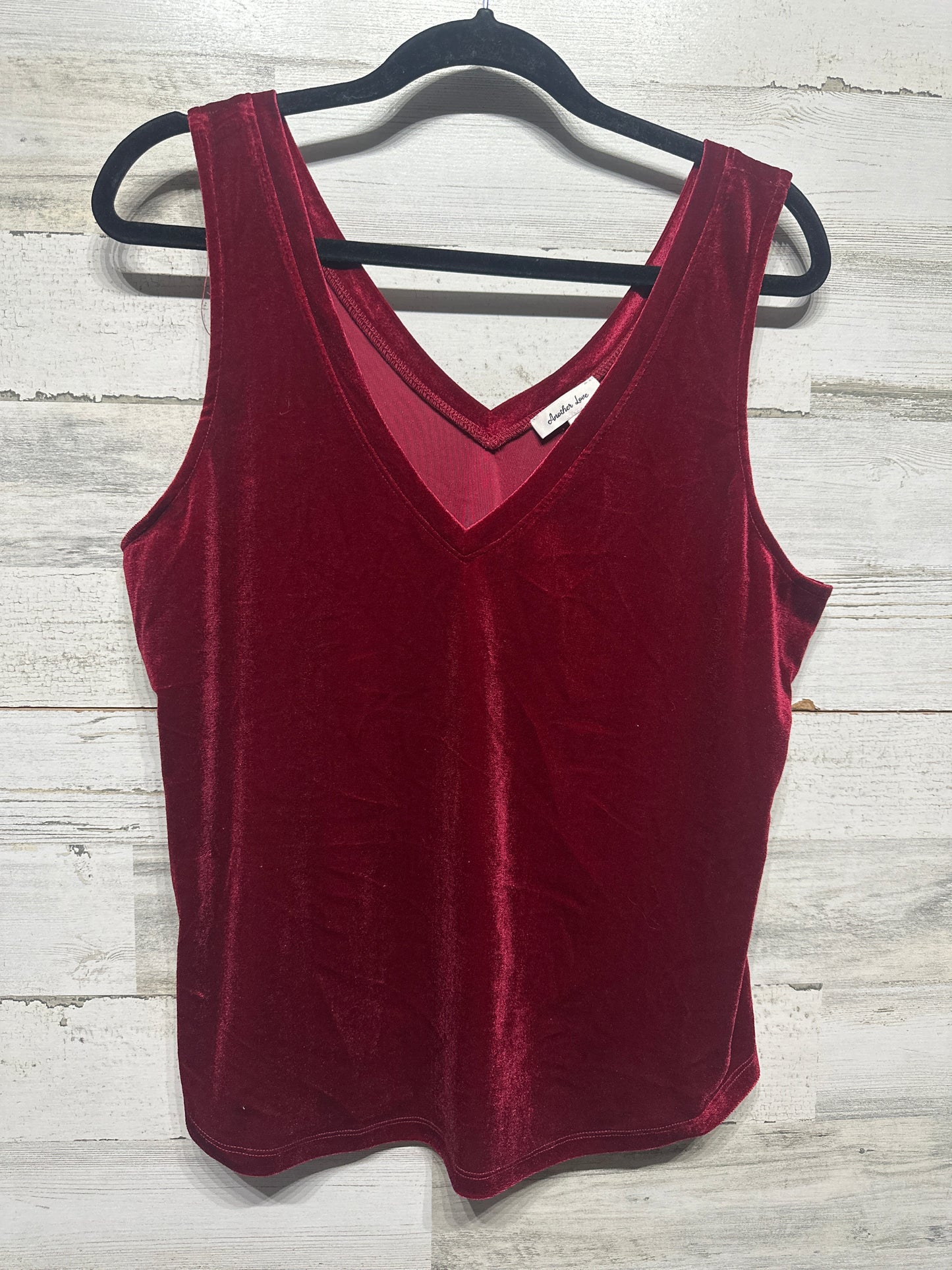 Women’s Large Another Love Velvet Sleeveless Shirt - Very Good Used Condition