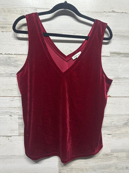 Women’s Large Another Love Velvet Sleeveless Shirt - Very Good Used Condition