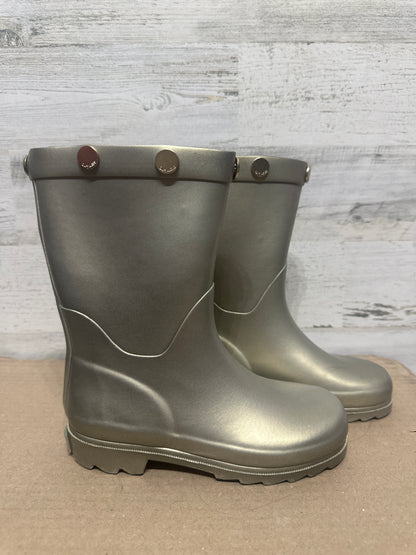 Size 1 (Youth) Oil and Water Rubber Gold Boots - Good Used Condition