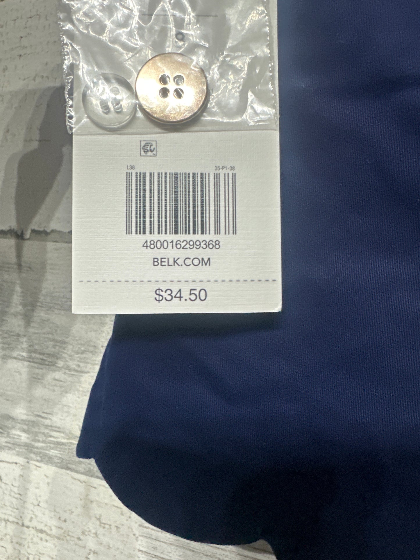 Size 8 Crown and Ivy Kids Navy Scalloped Adjustable Waist Shorts - New With Tags