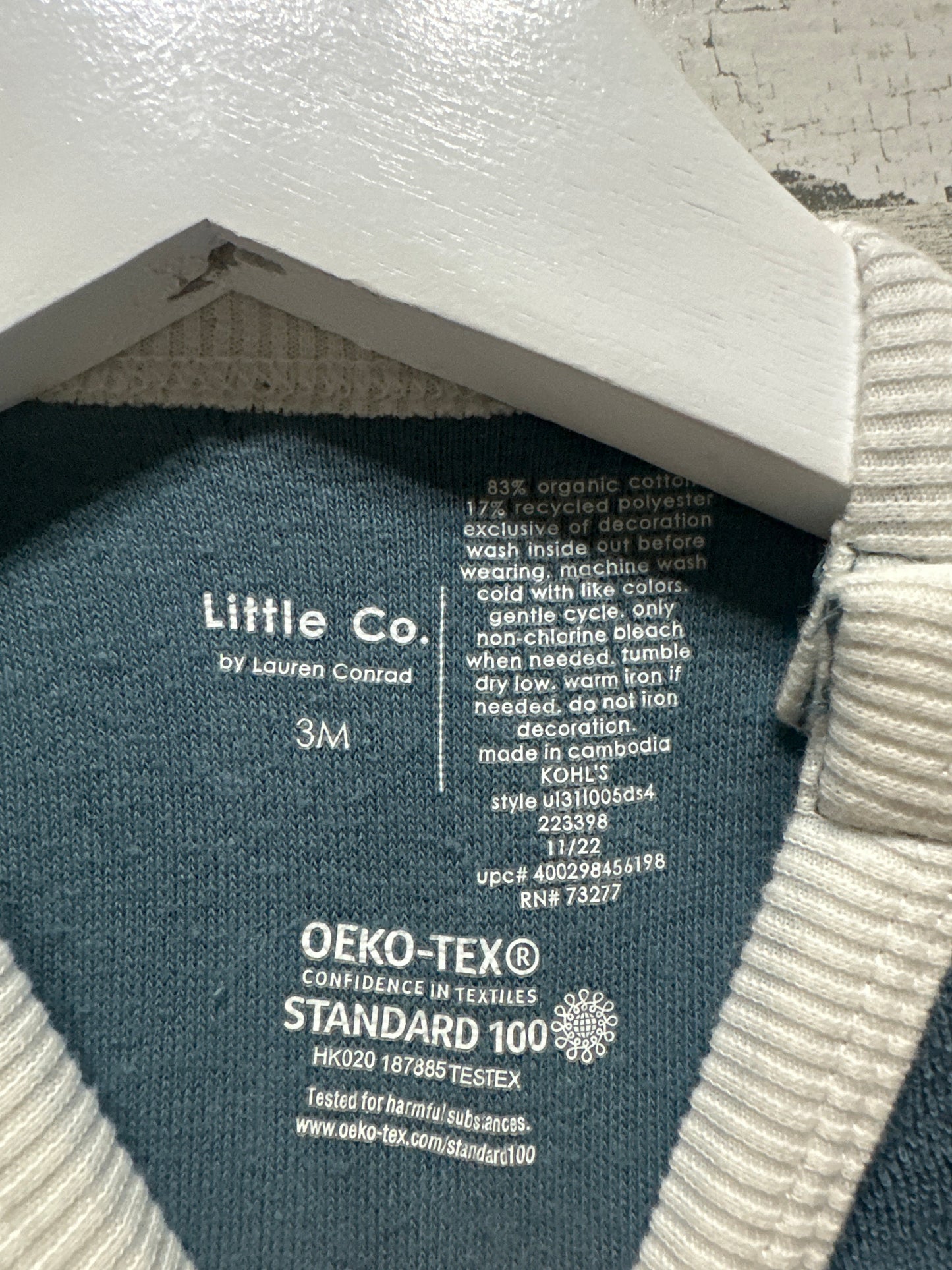 Size 0-3m Little Co Organic Cotton Blend Bubble - Very Good Used Condition