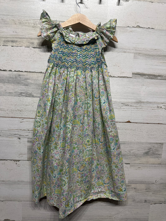 Girls Size 3t Royal Child Paisley Print Smocked Dress - Good Used Condition*