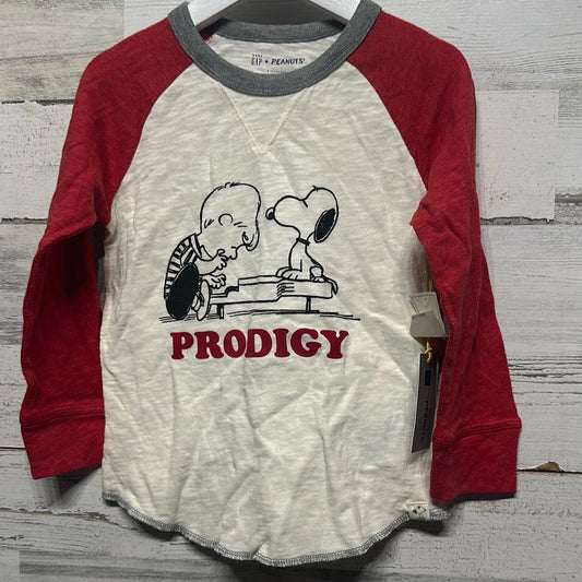 Boys Size 3 Years Baby Gap + Peanuts Charlie Brown and Snoopy Prodigy Shirt - New With Tags