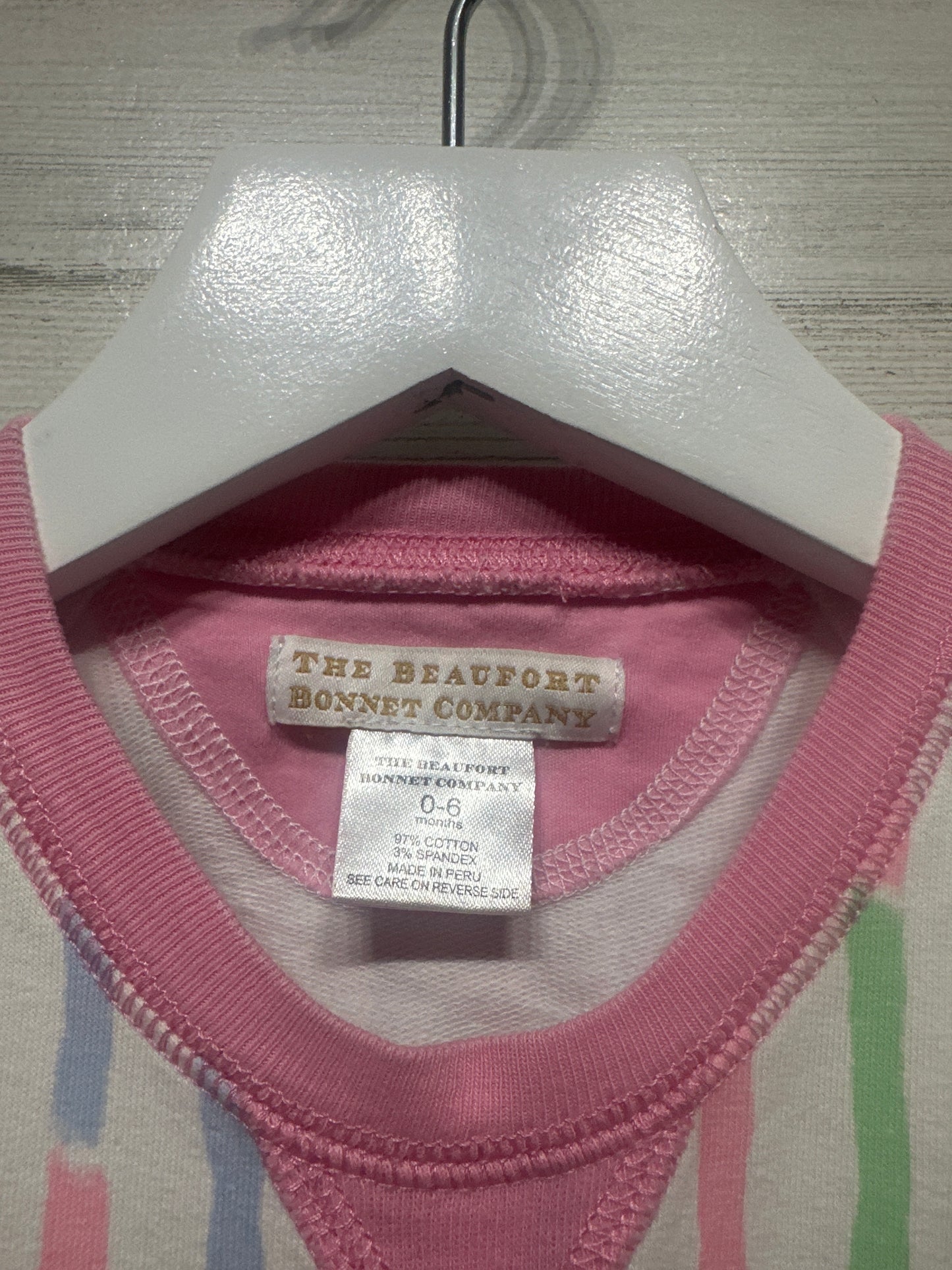 Girls Size 0-6m The Beaufort Bonnet Company Crewneck Pullover - Very Good Used Condition