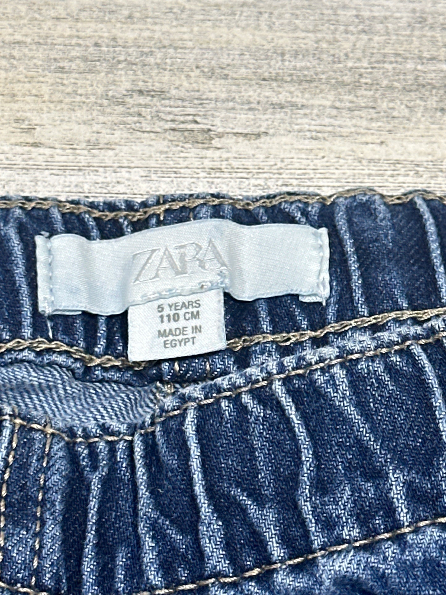 Zara Denim Pull On Shorts - Girls Size 5 (110 cm) - Very Good Used Condition