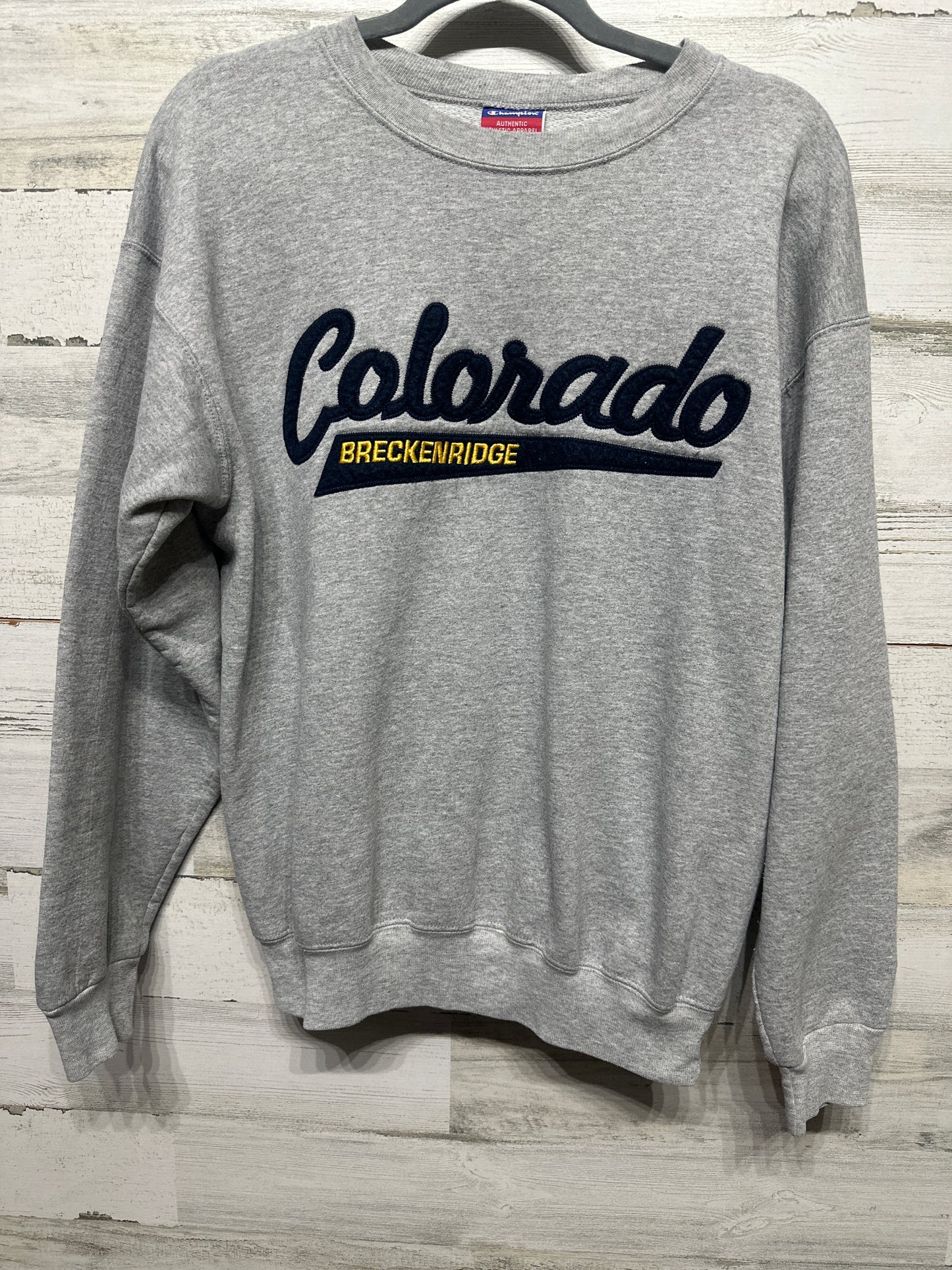 Breckenridge Colorado Women’s Medium Embroidered Champion Sweatshirt VGUC