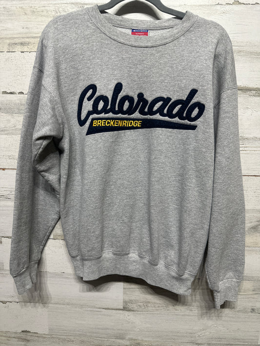 Breckenridge Colorado Women’s Medium Embroidered Champion Sweatshirt VGUC
