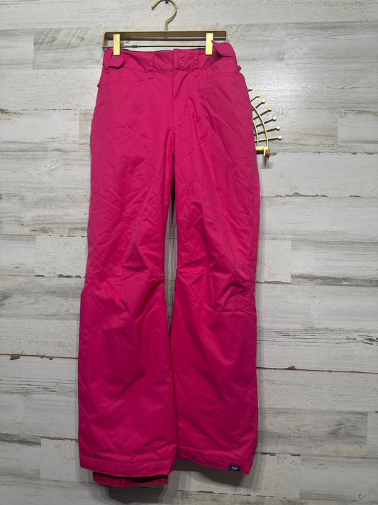 Girls Preowned Size 14 XL Roxy Pink Snow Pants - Very Good Used Condition