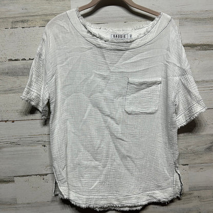 Women's Size Small Gaudie White Gauzy Shirt - Good Used Condition