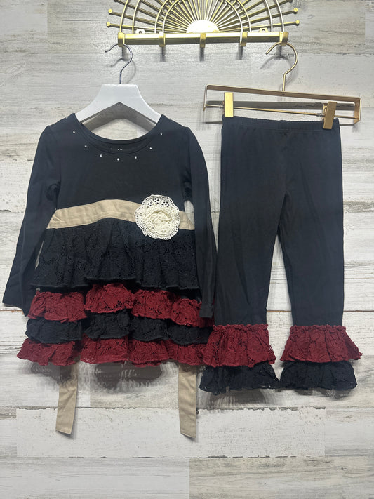 Size 2t Mustard Pie Giselle Dress and Legging Outfit Set - New Without Tags